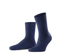 FALKE Herren Stoppersocken Homepads M Hp Wolle Baumwolle rutschhemmende Noppen 1 Paar, Blau Dark Blue 6690, 35/38 EU