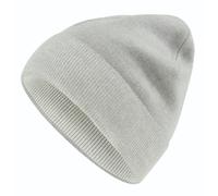 Falke Strickmütze (Beanie) Unisex - Merinowolle, Shadow-Rippstruktur, Umschlag - hellgrau - 1 Stück