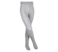 Falke Strumpfhose Classic Rib (Rippstruktur, nachhaltige Baumwolle) hellgrau Kinder, Größe 122-128