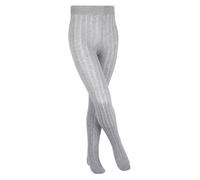 Falke Strumpfhose Classic Rib (Rippstruktur, nachhaltige Baumwolle) hellgrau Kinder, Größe 152-164