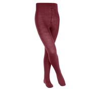 FALKE Unisex Kinder Strumpfhose Comfort Wool K Ti Wolle dick einfarbig 1 Stück, Rot Ruby 8830, 152-164