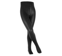FALKE Kinder Cotton Touch Strumpfhose, Baumwollmischung, Sehr weiches Hautgefühl, Ideal Passform durch Elasthananteil, Allrounder, 1 Stück, Schwarz (Black 3000), 98-104 cm