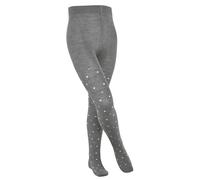 FALKE Unisex Kinder Strumpfhose Multidot K TI Baumwolle dick gemustert 1 Stück, Grau (Light Grey 3400) neu - umweltfreundlich, 122-128