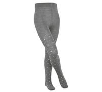 FALKE Unisex Kinder Strumpfhose Multidot K TI Baumwolle dick gemustert 1 Stück, Grau (Light Grey 3400) neu - umweltfreundlich, 98-104