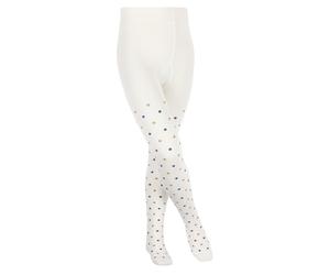 Falke Strumpfhose Multidot (hautschmeichelnde Baumwolle) cremefarben Kinder, Größe 98-104