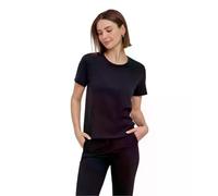 FALKE Damen T-Shirt Basic Modern W S/s Sh Baumwolle weich Kurzarm bequem sehr leicht 1 Stück, Schwarz Black 3000, L