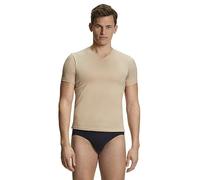FALKE Herren Unterwäsche Daily Climate Control Outlast® V Neck M S/s Ts Baumwolle schnelltrocknend 1 Stück, Braun Camel 4220, M