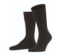 FALKE Herren Socken Airport M So Wolle Baumwolle einfarbig 1 Paar, Braun Brown 5930, 39-40