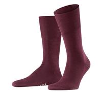 FALKE Herren Socken Airport M So Wolle Baumwolle einfarbig 1 Paar, Rot Barolo 8596, 39-40