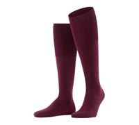 FALKE Herren Kniestrümpfe Airport M Kh Wolle Baumwolle lang einfarbig 1 Paar, Rot Barolo 8596, 47-48