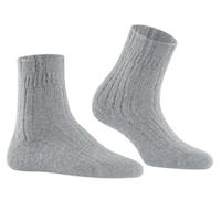 Falke Tagessocke Bedsock Rib (Wolle und Kaschmir) grau Damen - 1 Paar, Größe 35-38