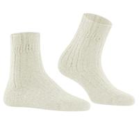 Falke Tagessocke Bedsock Rib (Wolle und Kaschmir) weiss Damen - 1 Paar, Größe 35-38