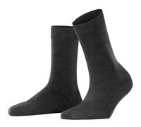 Falke Damen Socken ClimaWool, Wolle & Lyocell, feuchtigkeitsregulierend, Anthrazitgrau Gr.37-38