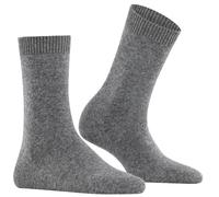 FALKE Damen Socken Cosy Wool W So Wolle Kaschmir einfarbig 1 Paar, Grau Light Grey Melange 3390, 35-38
