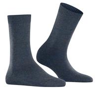 Falke Damen Socken Cosy Wool – Wolle & Kaschmir, einfarbig Dark Blue Melange 6688 35-38 (1 Paar)