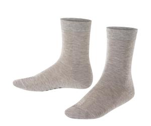 Falke Tagessocke Cotton Finesse (hautschmeichelnde Baumwolle) grau Kinder - 1 Paar, Größe 39-42