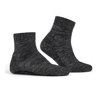 Falke Tagessocke Cotton Grip (Grobstrick-Optik) dunkelgrau Herren - 1 Paar, Größe 39-42