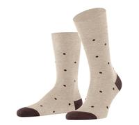 FALKE Herren Socken Dot M So Baumwolle gemustert 1 Paar, Beige Taupe Melange 4045, 47-50