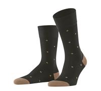 Falke Socken Tagessocke Crew Dot angenehm weiche Baumwolle dunkelbraun Herren Gr. 43-46, 1 Paar