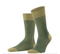 Falke Tagessocke Crew Fine Shadow (eleganter Business-Strumpf) olivegrün Herren 1 Paar, Größe 41-42