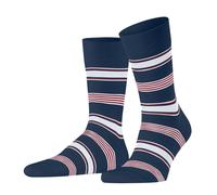 FALKE Herren Socken Marina Stripe M So Baumwolle gemustert 1 Paar, Blau Royal Blue 6000, 39-40