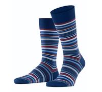 FALKE Herren Socken Microblock M So Baumwolle gemustert 1 Paar, Blau Royal Blue 6000, 45-46