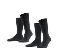 Falke Tagessocke Crew Swing anthrazit Herren - 2 Paar, Größe 43-46