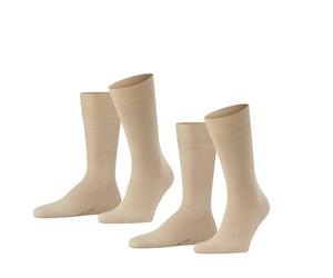 Falke Tagessocke Crew Swing sandbraun Herren - 2 Paar, Größe 43-46