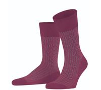 Falke Tagessocke Crew Uptown Tie (modisches Design, Baumwolle) magenta Herren - 1 Paar, Größe 43-44