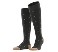Falke Kniestrümpfe Tagessocke Dot – Business, weiche Baumwolle, dunkelbraun – 1 Paar, 39-42