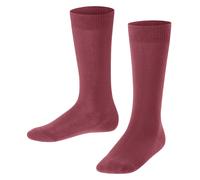 FALKE Unisex Kinder Kniestrümpfe Family K KH Baumwolle lang einfarbig 1 Paar, Rot (Ruby 8830) neu - umweltfreundlich, 39-42
