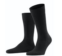 FALKE Herren Socken Family M So nachhaltige Baumwolle einfarbig 1 Paar, Schwarz Black 3000, 47-50