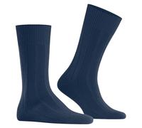 FALKE Herren Socken Lhasa Rib M So Wolle Kaschmir einfarbig 1 Paar, Blau Royal Blue 6000, 47-50