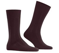 FALKE Herren Lhasa Rib M SO Wolle Kaschmir einfarbig 1 Paar Socken, Rot (Barolo 8596) neu-umweltfreundlich, 47-50