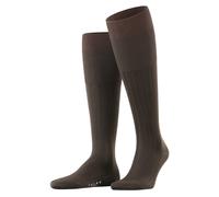 FALKE Herren Kniestrümpfe Milano M Kh Baumwolle lang einfarbig 1 Paar, Braun Brown 5930, 41-42