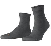 Falke Tagessocke Run Rib (nachhaltige Baumwolle) Kurzsocken dunkelgrau - 1 Paar, Größe 35-36