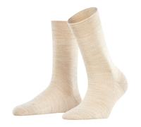 FALKE Damen Socken Sensitive Berlin W So Wolle Baumwolle mit Komfortbund 1 Paar, Beige Linen Melange 4541, 35-38
