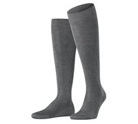 FALKE Herren Kniestrümpfe Tiago M Kh nachhaltige Fil D'Ecosse Baumwolle lang einfarbig 1 Paar, Grau Steel Melange 3165, 43-44