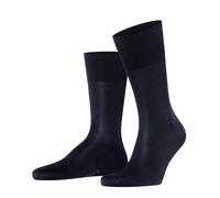 Falke Herren Socken Tiago M – Fil d'Ecosse Baumwolle, einfarbig, kurz – Blau Dark Navy 47-48