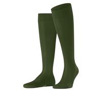 FALKE Herren Kniestrümpfe Tiago M Kh Fil d´Écosse Baumwolle lang einfarbig 1 Paar, Grün Cypress 7528, 43-44
