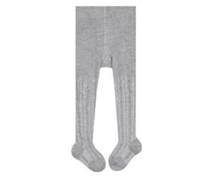 FALKE Unisex Baby Cable Strumpfhose atmungsaktive nachhaltige Baumwolle Babystrumpfhose dünn einfarbig mit Zopfmuster 1 Stück