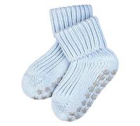 FALKE Unisex Baby Hausschuh-Socken Catspads Cotton, Baumwolle, 1 Paar, Blau (Powder Blue 6250), 1-6 Monate (62-68cm)