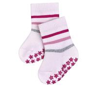 FALKE Unisex Baby Multi Stripe Catspads B HP Hausschuh-Socken, Rosa (Powder Rose 8902), 80-92