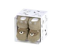 FALKE Unisex Baby Socken Baby Bear B SO Baumwolle als Geschenk 1 Paar, Beige (Sand Melange 4650), 62-68