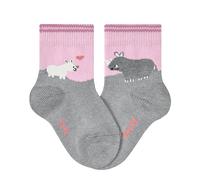 FALKE Unisex baby Socken Baby Rhino Love B So Baumwolle gemustert 1 Paar, Rosa Thulit 8663, 80-92