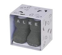 FALKE Unisex Baby Erstling B SO Baumwolle einfarbig 1 Paar Socken, Grau (Light Grey Melange 3390) neu-umweltfreundlich, 62-68