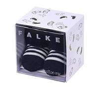 FALKE Unisex Baby Socken Erstlingsringel B So Baumwolle einfarbig 1 Paar, Blau Marine 6120, 62-68