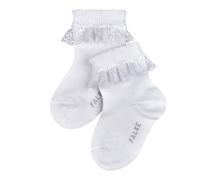 FALKE Unisex baby Socken Romantic Lace B So Baumwolle einfarbig 1 Paar, Weiß White 2000, 50-56