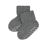 FALKE Unisex Baby Stoppersocken Catspads Cotton B HP Baumwolle rutschhemmende Noppen 1 Paar, Grau (Light Grey Melange 3390), 80-92