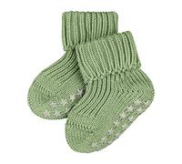 FALKE Unisex Baby Stoppersocken Catspads Cotton B HP Baumwolle rutschhemmende Noppen 1 Paar, Grün (Fair Green 7336), 62-68